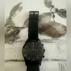 Marc By Marc Jacobs Black Leather Watch